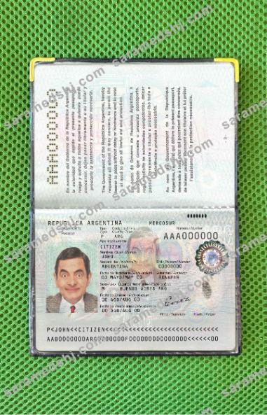 Argentina passport photo look